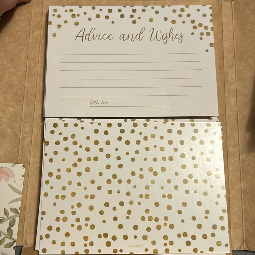 👑 Advice and wishes cards 50 ct